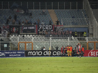 Torres celebrates the second goal with his fans during the Serie C NOW match between Delfino Pescara 1936 and Torres at Stadio Adriatico ''G...