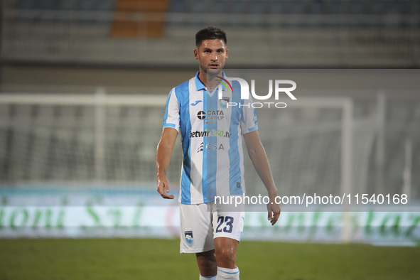 Filippo Pellacani of Delfino Pescara 1936 during the Serie C NOW match between Delfino Pescara 1936 and Torres at Stadio Adriatico ''Giovann...