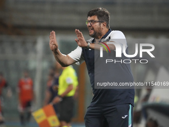 Silvio Baldini is the head coach of Delfino Pescara 1936 during the Serie C NOW match between Delfino Pescara 1936 and Torres at Stadio Adri...