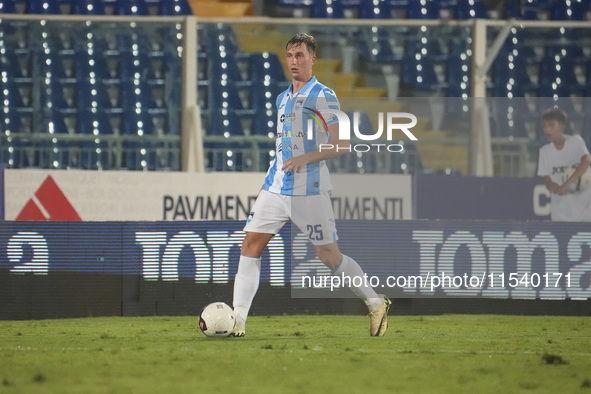 Cornelius Staver of Delfino Pescara 1936 participates in the Serie C NOW match between Delfino Pescara 1936 and Torres at Stadio Adriatico '...