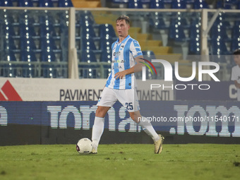 Cornelius Staver of Delfino Pescara 1936 participates in the Serie C NOW match between Delfino Pescara 1936 and Torres at Stadio Adriatico '...