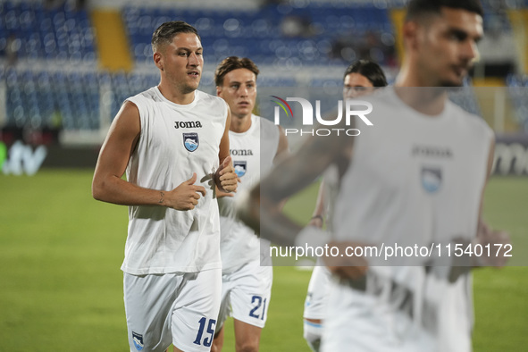 Riccardo Tonin of Delfino Pescara 1936 before the Serie C NOW match between Delfino Pescara 1936 and Torres at Stadio Adriatico ''Giovanni C...