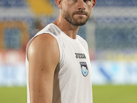 Luca Valzania of Delfino Pescara 1936 before the Serie C NOW match between Delfino Pescara 1936 and Torres at Stadio Adriatico ''Giovanni Co...