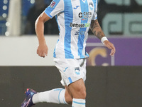 Gianmarco Cangiano of Delfino Pescara 1936 is in action during the Serie C NOW match between Delfino Pescara 1936 and Torres at Stadio Adria...