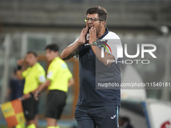 Silvio Baldini is the head coach of Delfino Pescara 1936 during the Serie C NOW match between Delfino Pescara 1936 and Torres at Stadio Adri...