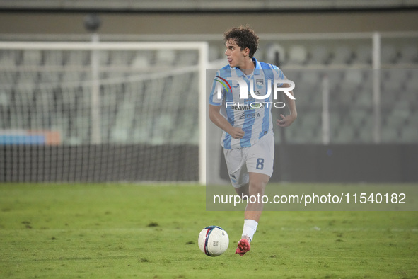 Matteo Dagasso of Delfino Pescara 1936 is in action during the Serie C NOW match between Delfino Pescara 1936 and Torres at Stadio Adriatico...