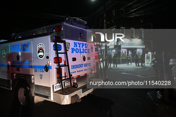 A 37-year-old male is wounded in a shooting in Brooklyn, New York, United States, on September 1, 2024. At approximately 11:20 pm, Sunday ev...