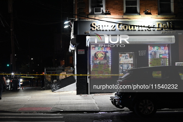 A 37-year-old male is wounded in a shooting in Brooklyn, New York, United States, on September 1, 2024. At approximately 11:20 pm, Sunday ev...