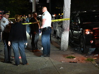 A 37-year-old male is wounded in a shooting in Brooklyn, New York, United States, on September 1, 2024. At approximately 11:20 pm, Sunday ev...