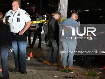 A 37-year-old male is wounded in a shooting in Brooklyn, New York, United States, on September 1, 2024. At approximately 11:20 pm, Sunday ev...