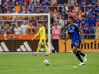 Cincinnati defender Miles Robinson appears during the Major League Soccer match between FC Cincinnati and CF Montreal at TQL Stadium in Cinc...