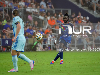 Cincinnati defender Chidozie Awaziem is seen during the Major League Soccer match between FC Cincinnati and CF Montreal at TQL Stadium in Ci...