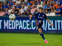 Cincinnati midfielder Luca Orellano appears during the Major League Soccer match between FC Cincinnati and CF Montreal at TQL Stadium in Cin...