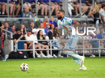 Montreal defender George Campbell appears during the Major League Soccer match between FC Cincinnati and CF Montreal at TQL Stadium in Cinci...