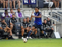 Cincinnati defender Alvas Powell appears during the Major League Soccer match between FC Cincinnati and CF Montreal at TQL Stadium in Cincin...