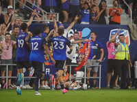 Cincinnati midfielder Luca Orellano celebrates scoring a goal during the Major League Soccer match between FC Cincinnati and CF Montreal at...