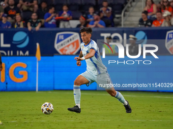 Montreal defender Fernando Alvarez appears during the Major League Soccer match between FC Cincinnati and CF Montreal at TQL Stadium in Cinc...