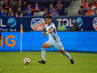 Montreal defender Fernando Alvarez appears during the Major League Soccer match between FC Cincinnati and CF Montreal at TQL Stadium in Cinc...