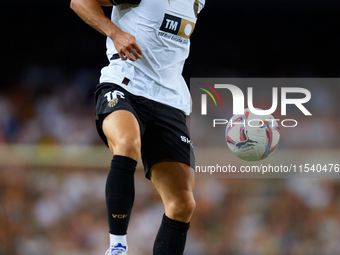 Diego Lopez of Valencia CF is in action during the LaLiga EA Sports match between Valencia CF and Villarreal CF at Mestalla stadium in Valen...