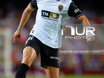 Diego Lopez of Valencia CF is in action during the LaLiga EA Sports match between Valencia CF and Villarreal CF at Mestalla stadium in Valen...