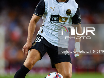 Diego Lopez of Valencia CF is in action during the LaLiga EA Sports match between Valencia CF and Villarreal CF at Mestalla stadium in Valen...