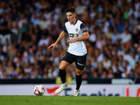 Pepelu of Valencia CF is in action during the LaLiga EA Sports match between Valencia CF and Villarreal CF at Mestalla stadium in Valencia,...