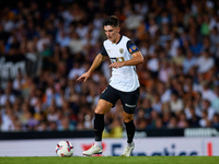 Pepelu of Valencia CF is in action during the LaLiga EA Sports match between Valencia CF and Villarreal CF at Mestalla stadium in Valencia,...