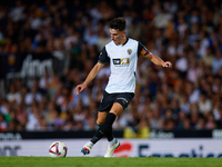 Pepelu of Valencia CF is in action during the LaLiga EA Sports match between Valencia CF and Villarreal CF at Mestalla stadium in Valencia,...