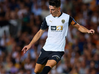 Pepelu of Valencia CF is in action during the LaLiga EA Sports match between Valencia CF and Villarreal CF at Mestalla stadium in Valencia,...