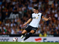 Pepelu of Valencia CF is in action during the LaLiga EA Sports match between Valencia CF and Villarreal CF at Mestalla stadium in Valencia,...