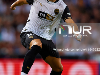 Diego Lopez of Valencia CF is in action during the LaLiga EA Sports match between Valencia CF and Villarreal CF at Mestalla stadium in Valen...