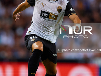 Diego Lopez of Valencia CF is in action during the LaLiga EA Sports match between Valencia CF and Villarreal CF at Mestalla stadium in Valen...