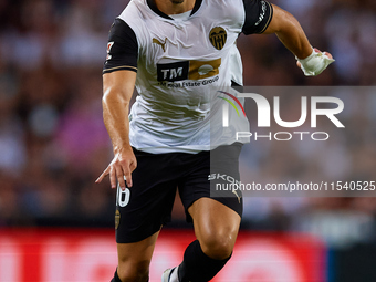 Diego Lopez of Valencia CF is in action during the LaLiga EA Sports match between Valencia CF and Villarreal CF at Mestalla stadium in Valen...