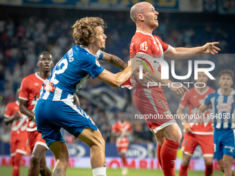 Carlos Romero, Isaac Palazon Isi during the LaLiga EA Sports match between RCD Espanyol de Barcelona and Rayo Vallecano, on August 31, 2024....