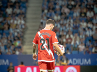 Adrian Embarba during the LaLiga EA Sports match between RCD Espanyol de Barcelona and Rayo Vallecano, on August 31, 2024.  (