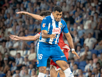 Walid Cheddira during the LaLiga EA Sports match between RCD Espanyol de Barcelona and Rayo Vallecano, on August 31, 2024.  (