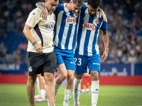 Fernando Calero during the LaLiga EA Sports match between RCD Espanyol de Barcelona and Rayo Vallecano, on August 31, 2024.  (