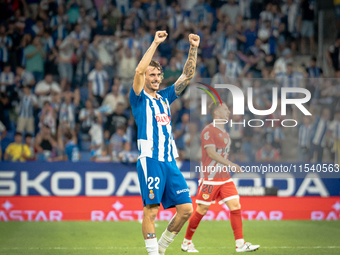 Carlos Romero during the LaLiga EA Sports match between RCD Espanyol de Barcelona and Rayo Vallecano, on August 31, 2024.  (