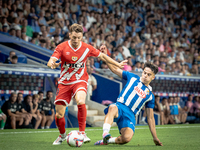 Alvaro Aguado, Ivan Balliu during the LaLiga EA Sports match between RCD Espanyol de Barcelona and Rayo Vallecano, on August 31, 2024.  (