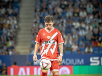 Adrian Embarba during the LaLiga EA Sports match between RCD Espanyol de Barcelona and Rayo Vallecano, on August 31, 2024.  (