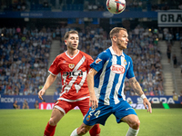 Adrian Embarba, Irvine Cardona during the LaLiga EA Sports match between RCD Espanyol de Barcelona and Rayo Vallecano, on August 31, 2024....