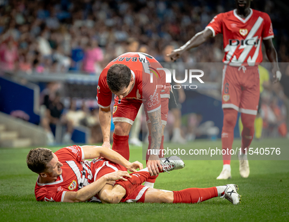 Ivan Balliu during the LaLiga EA Sports match between RCD Espanyol de Barcelona and Rayo Vallecano, on August 31, 2024.  