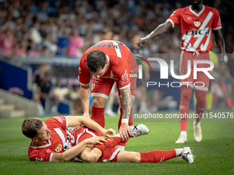 Ivan Balliu during the LaLiga EA Sports match between RCD Espanyol de Barcelona and Rayo Vallecano, on August 31, 2024.  (