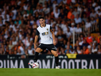 Pepelu of Valencia CF is in action during the LaLiga EA Sports match between Valencia CF and Villarreal CF at Mestalla stadium in Valencia,...