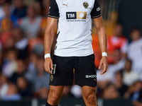 Rafa Mir of Valencia CF looks on during the LaLiga EA Sports match between Valencia CF and Villarreal CF at Mestalla stadium in Valencia, Sp...