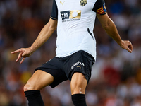 Pepelu of Valencia CF is in action during the LaLiga EA Sports match between Valencia CF and Villarreal CF at Mestalla stadium in Valencia,...