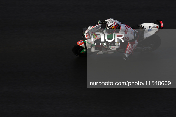 Johann Zarco (5) of France and Castrol Honda LCR Honda during the race day of the Gran Premio GoPro de Aragon at Motorland Aragon Circuit on...