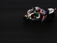 Johann Zarco (5) of France and Castrol Honda LCR Honda during the race day of the Gran Premio GoPro de Aragon at Motorland Aragon Circuit on...