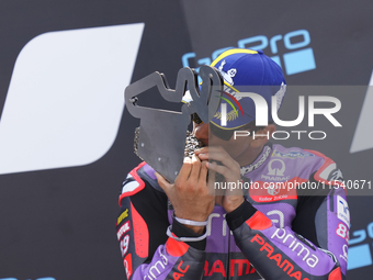 Jorge Martin (89) of Spain and Prima Pramac Racing Ducati during the race day of the Gran Premio GoPro de Aragon at Motorland Aragon Circuit...