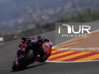 Jorge Martin (89) of Spain and Prima Pramac Racing Ducati during the race day of the Gran Premio GoPro de Aragon at Motorland Aragon Circuit...